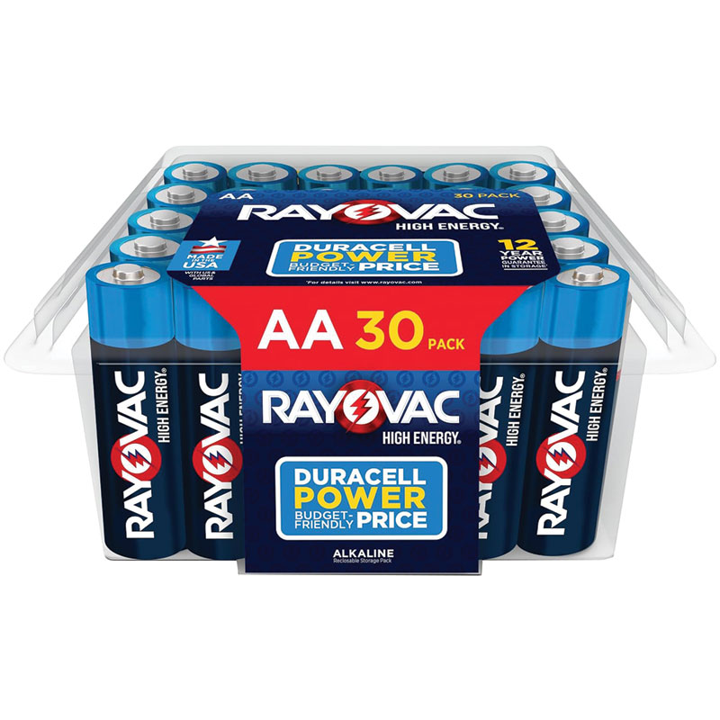 Rayovac® High Energy AA Alkaline Batteries, 30 Pk.