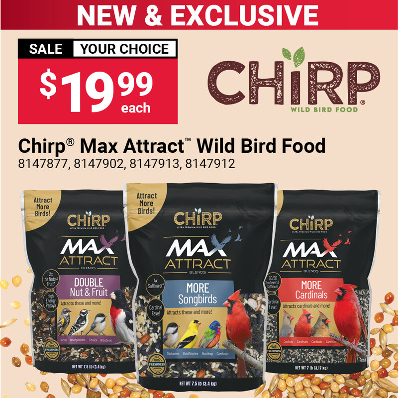 Chirp® Max Attract™ Nut & Fruit Wild Bird Food, 7.5 Lb.