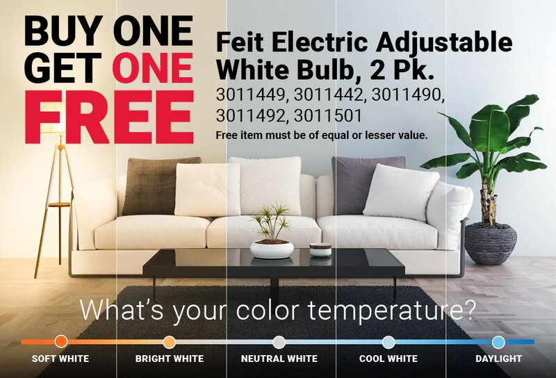 FEIT Electric Adjustable White Bulb, 2 Pk.