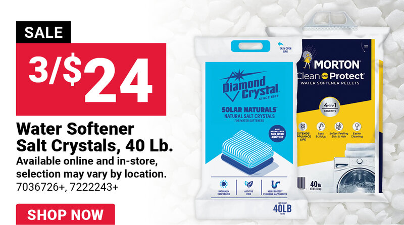 Water Softener Salt Crystals, 40 Lb.